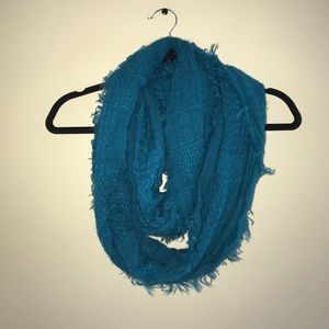 Blue infinity scarf